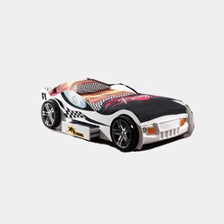 ΠΑΙΔΙΚΟ ΚΡΕΒΑΤΙ ΑΥΤΟΚΙΝΗΤΟ MCLAREN RACING CAR WHITE ΟΕΜ