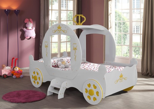 ΠΑΙΔΙΚΟ ΚΡΕΒΑΤΙ PRINCESS WHITE ΟΕΜ