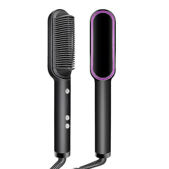 Hair Straightener Ηλεκτρική Βούρτσα Μαλλιών 45W Black HQT-909B-1