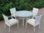ΕΠΙΠΛΑ ΚΗΠΟΥ WICKER RATTAN ΑΛΟΥΜΙΝΙΟΥ ΛΕΥΚΟ SET 6ΤΕΜ WRTO-800 OEM