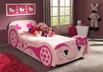 Παιδικό Κρεβάτι Αυτοκίνητο Bubble Pink ΟΕΜ