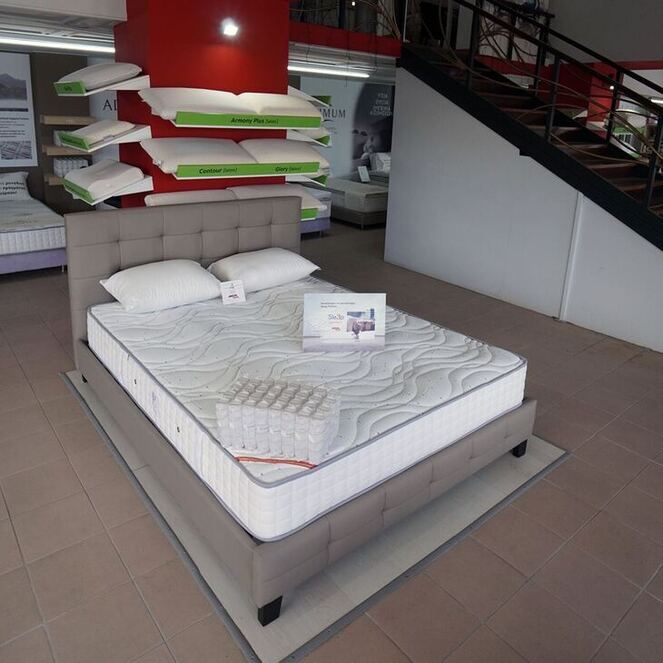 ΣΕΤ Διπλό Κρεβάτι Fidel - Στρώμα Benefit Bold & 2 μαξιλάρια Joy