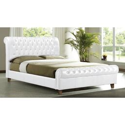 HARMONY Κρεβάτι για Στρώμα 160x200cm, PU Άσπρο