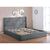 MAX Κρεβάτι με Χώρο Αποθήκευσης, για Στρώμα 160x200cm, Ύφασμα Ανθρακί
