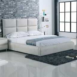 MAXIM Κρεβάτι για Στρώμα 160x200cm - Ύφασμα Απόχρωση Grey Stone