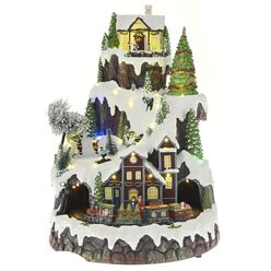 ΧΡΙΣΤΟΥΓΕΝ/ΚΟ ΧΩΡΙΟ ΜΕ ΚΙΝ.ΤΡΕΝΟ ΚΑΙ ΣΚΙΕΡΣ ME ΦΩΣ ΚΑΙ ΜΟΥΣΙΚΗ 30Χ30Χ41ΕΚ ΡΕΥΜΑΤΟΣ ILIADIS