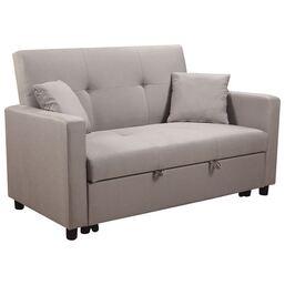 IMOLA Καναπές - Κρεβάτι, 2Θέσιος Ύφασμα Cappuccino 154x100x93cm