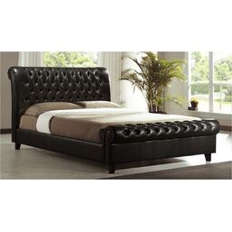 HARMONY Κρεβάτι για Στρώμα 160x200cm, PU Σκούρο Καφέ