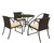 ΕΠΙΠΛΑ ΚΗΠΟΥ WICKER RATTAN ΚΑΦΕ SET 5 TEM R - 40 ΟΕΜ