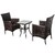 ΕΠΙΠΛΑ ΚΗΠΟΥ WICKER RATTAN ΚΑΦΕ SET 3 ΤΕΜ R-70 OEM